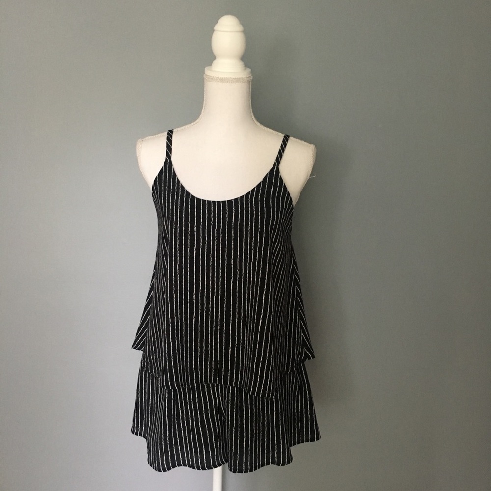 Impeccable Pig Striped Romper